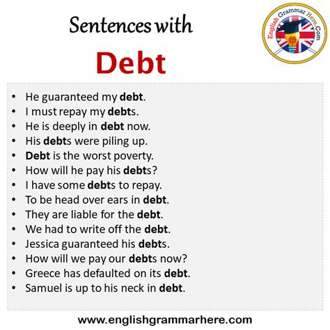 debt in English .